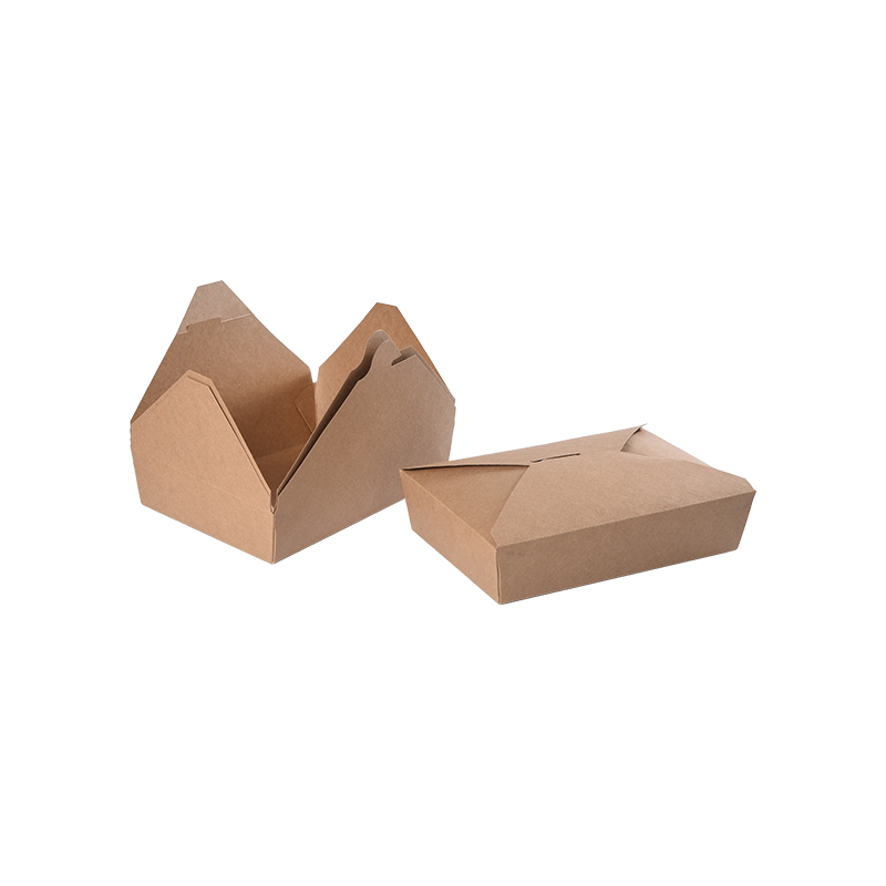 Conteneur alimentaire de boîte à emporter en papier kraft