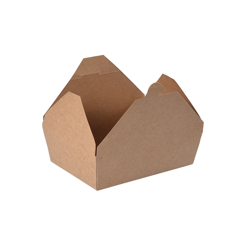 Conteneur alimentaire de boîte à emporter en papier kraft