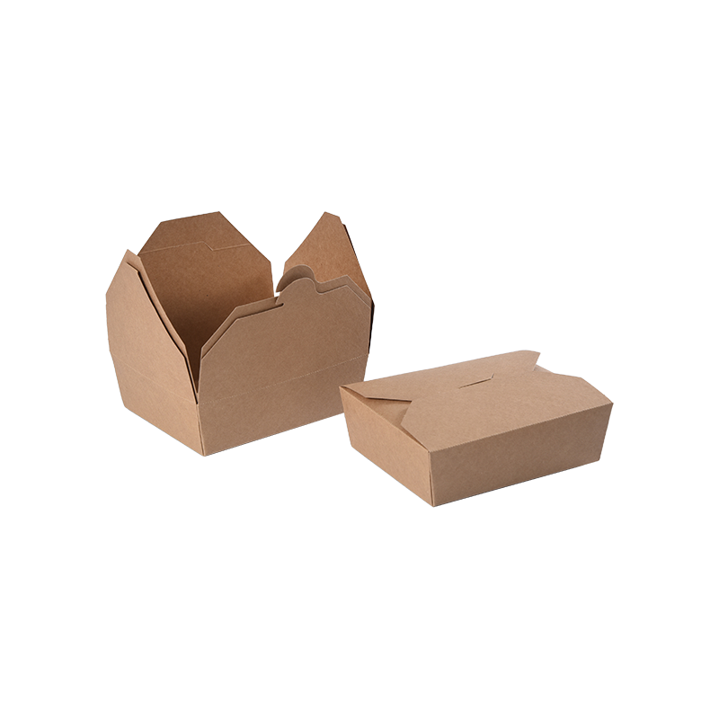 Conteneur alimentaire de boîte à emporter en papier kraft