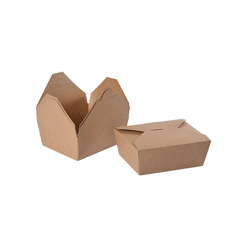 Conteneur alimentaire de boîte à emporter en papier kraft