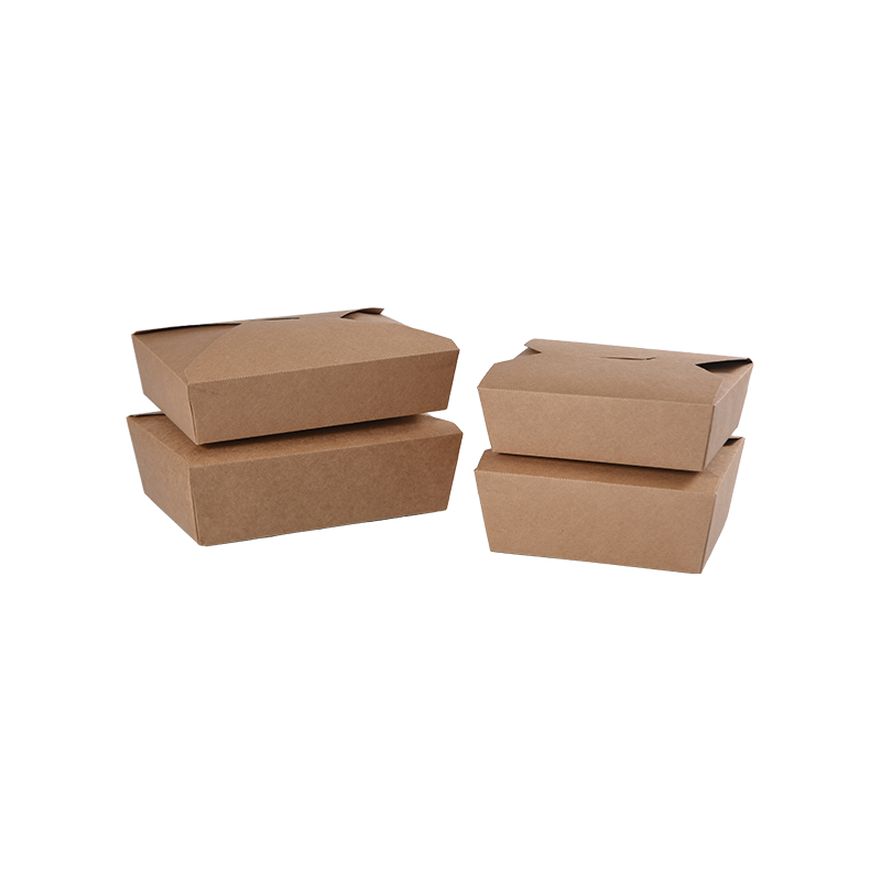 Conteneur alimentaire de boîte à emporter en papier kraft