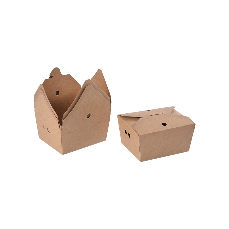 Conteneur alimentaire de boîte à emporter en papier kraft