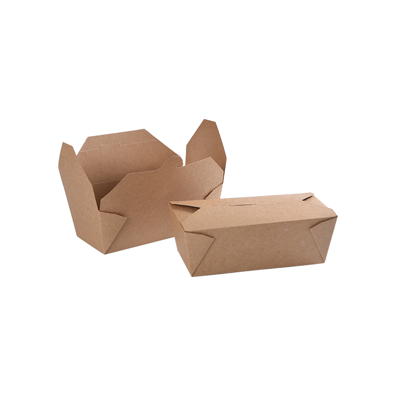 Conteneur alimentaire de boîte à emporter en papier kraft