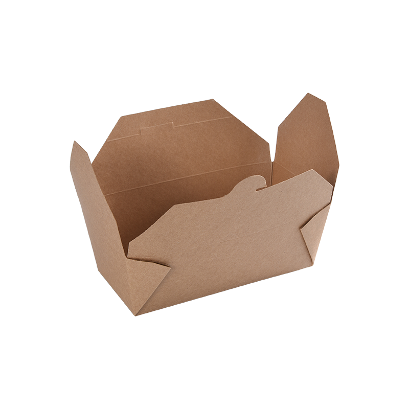Conteneur alimentaire de boîte à emporter en papier kraft