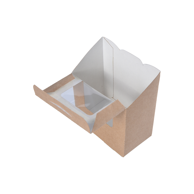 Boîte à tortillas Kraft avec fenêtre