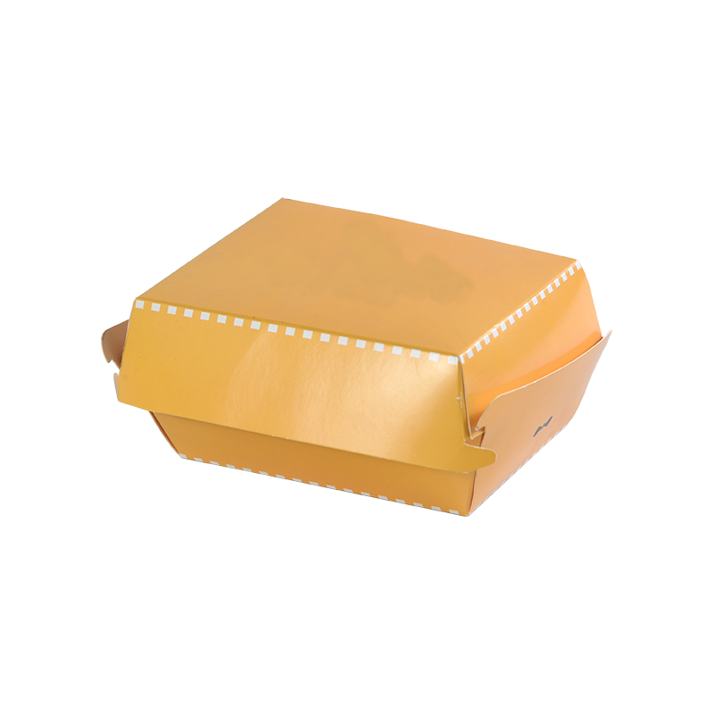 Boîte à hamburger en papier biodégradable recyclable