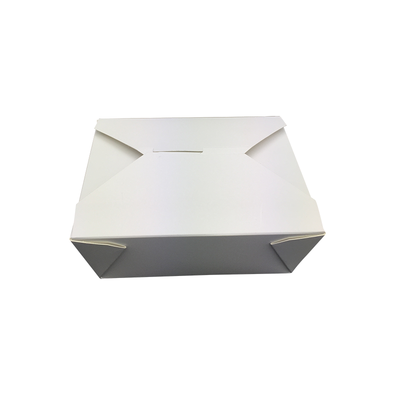 Boîte à emporter en papier PE/PLA blanc/imprimé, récipient alimentaire Boîte à emporter en papier PE/PLA blanc/imprimé, récipient alimentaire