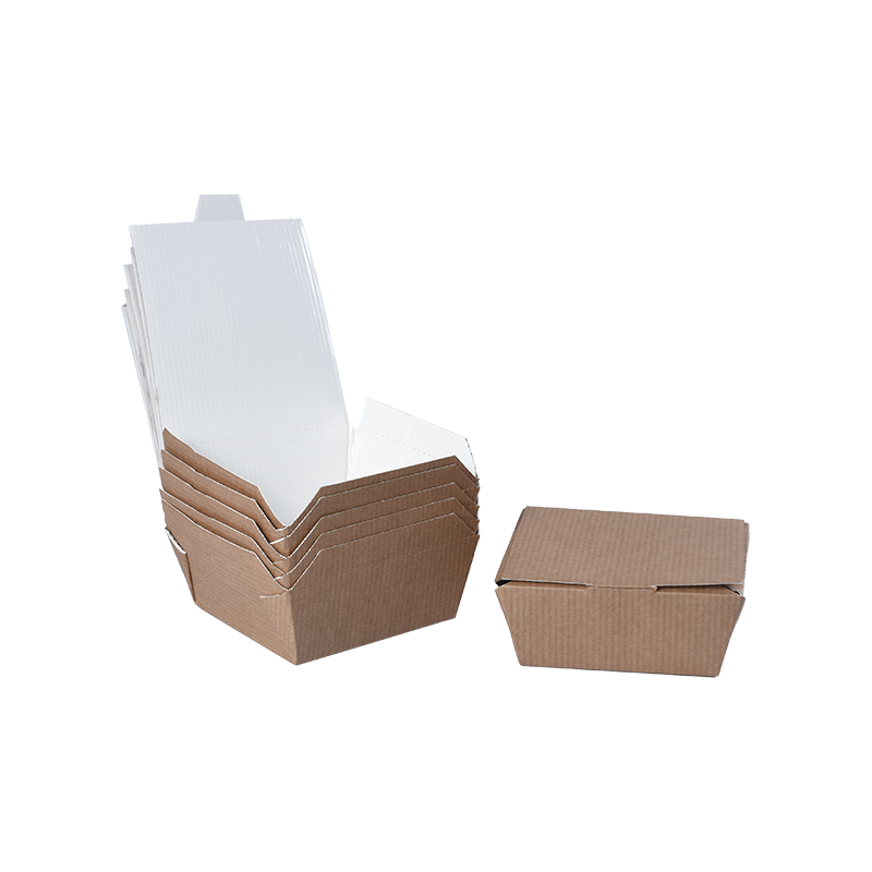 Boîtes à lunch en carton ondulé Kraft