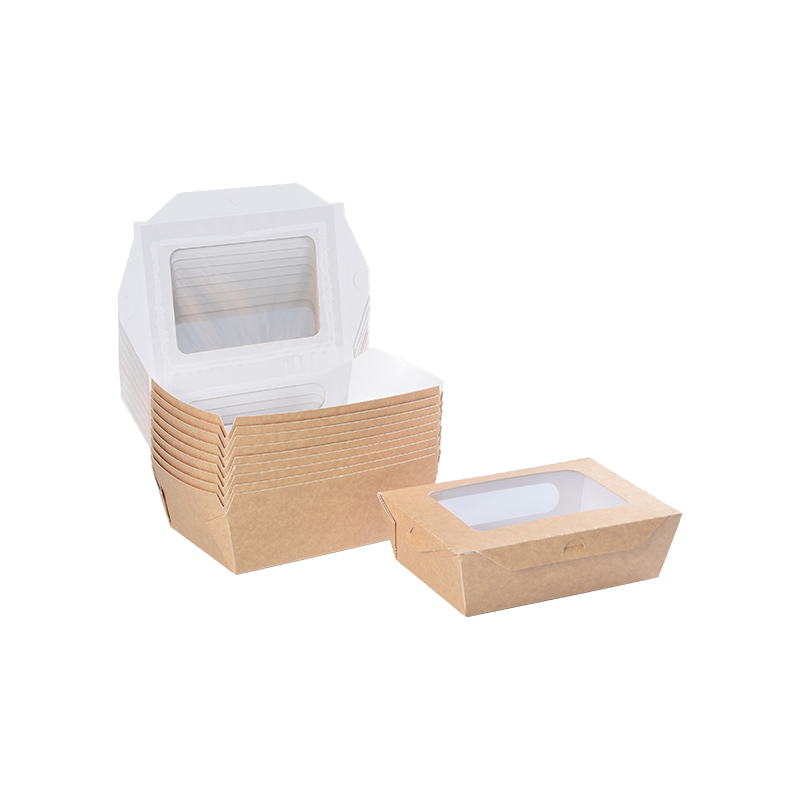 Bol en papier à emporter unique en carton double couche poly