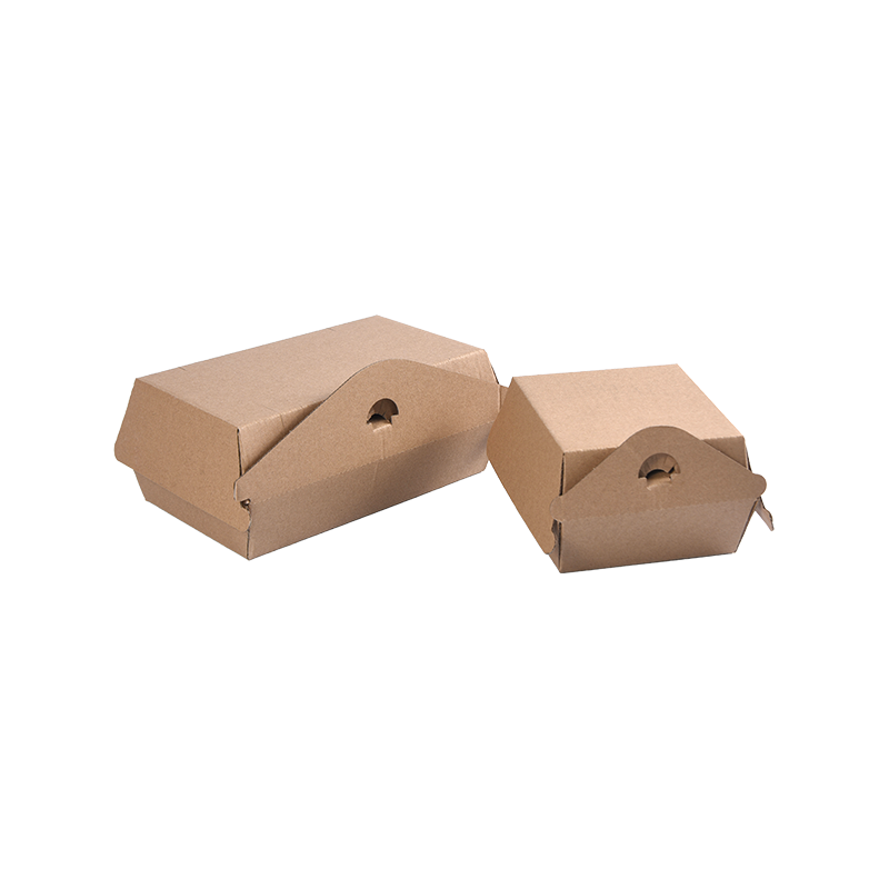 Boîte à hamburger en papier ondulé Restaurantware